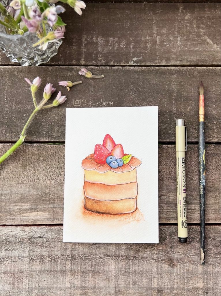 Watercolor - Birthday Cake