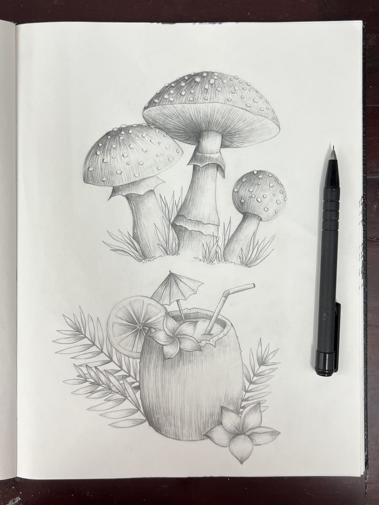 Pencil - Mushroom & Coconut