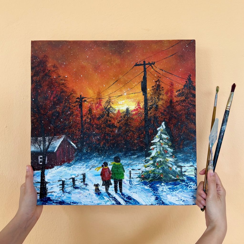 Acrylic - Christmas Night