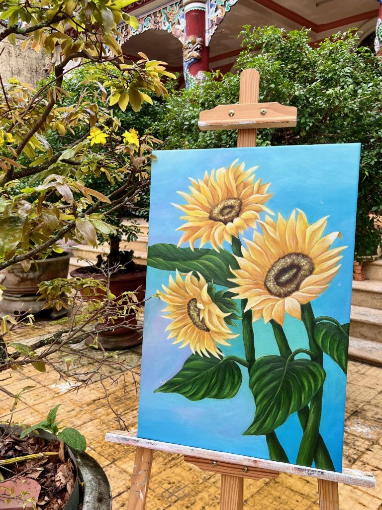 Acrylic - Sunflower