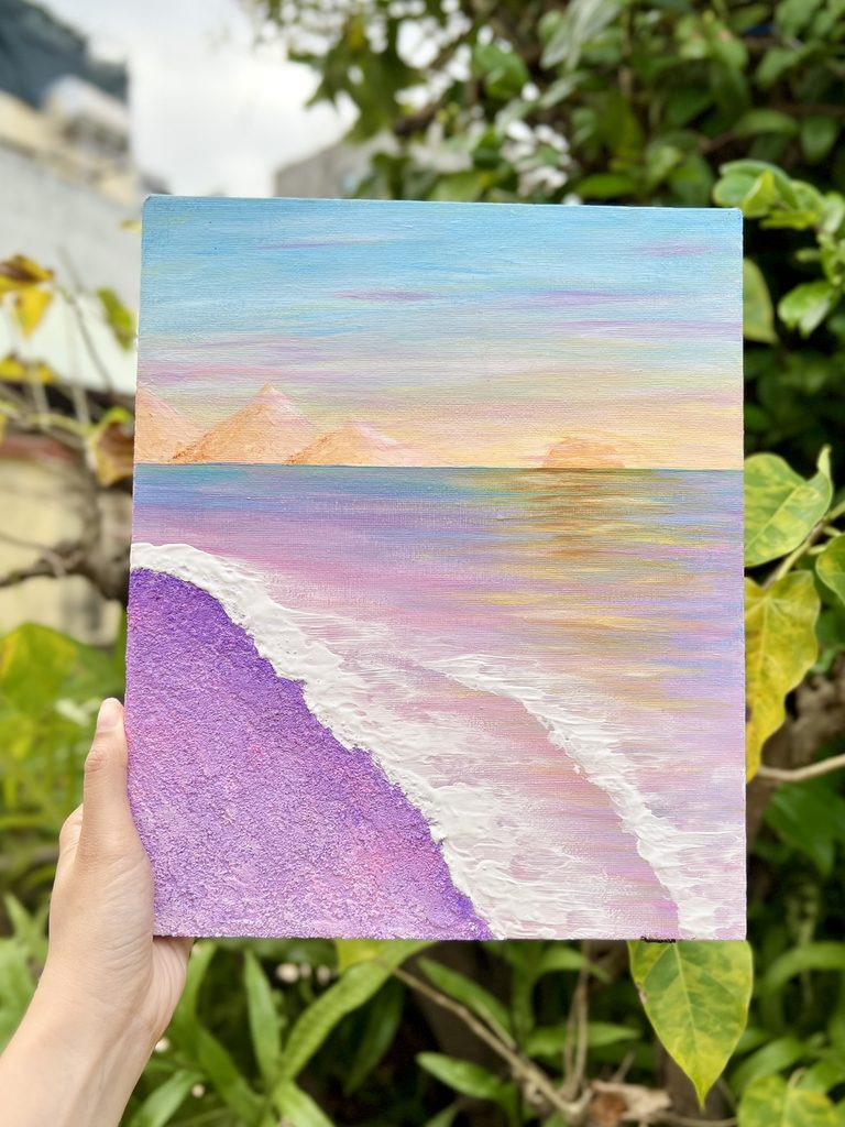 Acrylic - Sunset Beach
